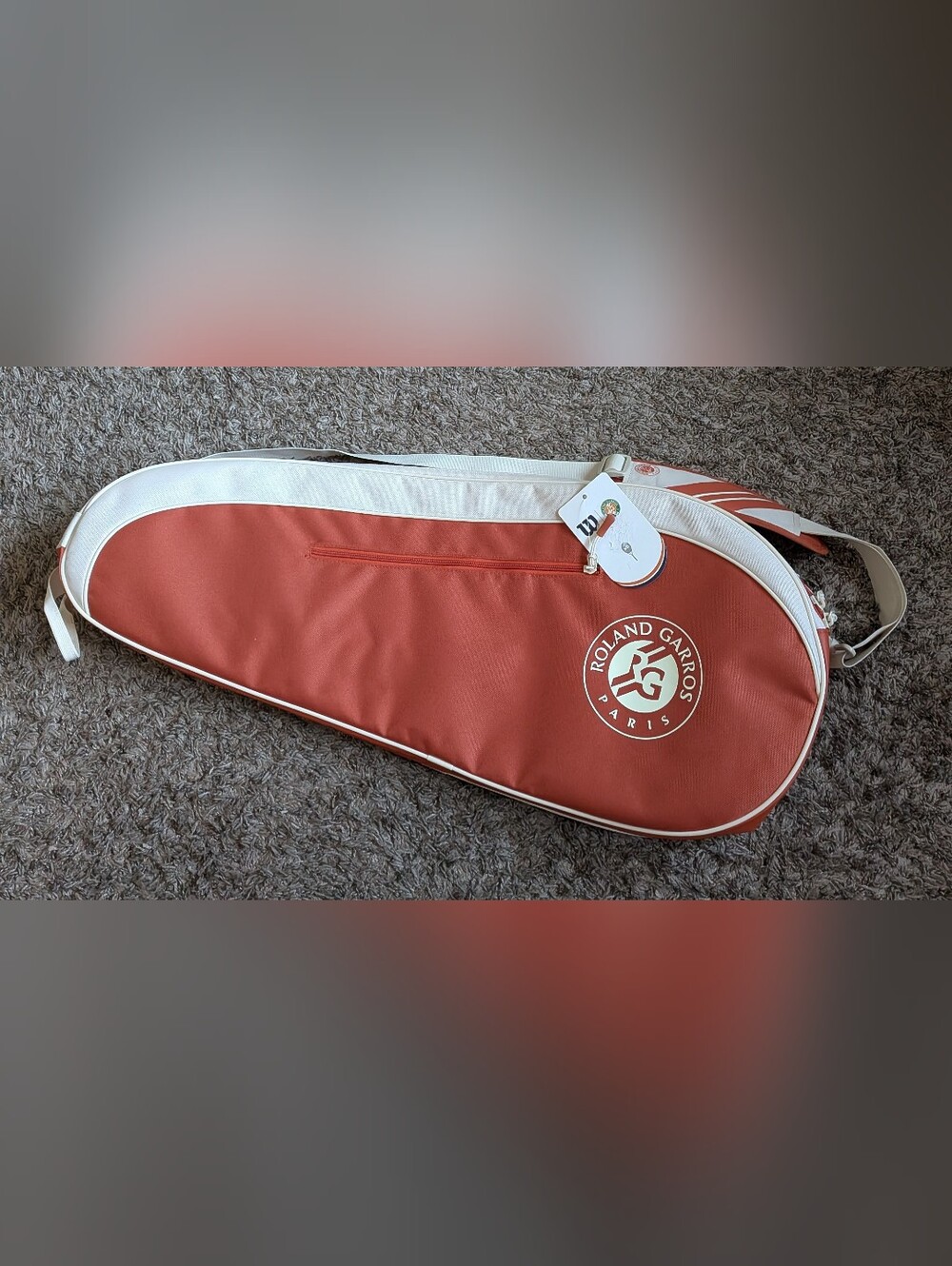 Wilson Roland Garros Paris 2025 6-Pack Tennis Racket Cream/Clay Bag NEW